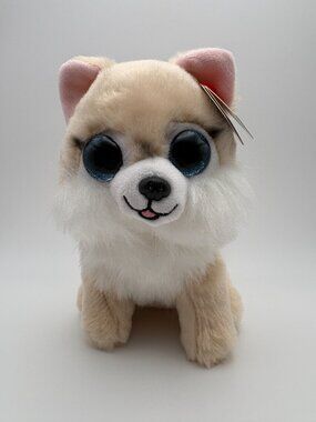 Honeycomb TY Beanie Boos Corgi Dog Cream White 2025 Plush Stuffie (SKU: 665TO)